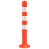 vidaXL Traffic Control Bollards 10 pcs with Chain 29.5 " PE