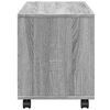 vidaXL Rolling cabinet Grey Sonoma Engineered wood Compact
