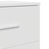 vidaXL Bedside Cabinet Set of 2 White Engineered wood Rectangular