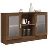 vidaXL Vitrine Brown Oak Engineered wood Medium Vitrine Rectangular