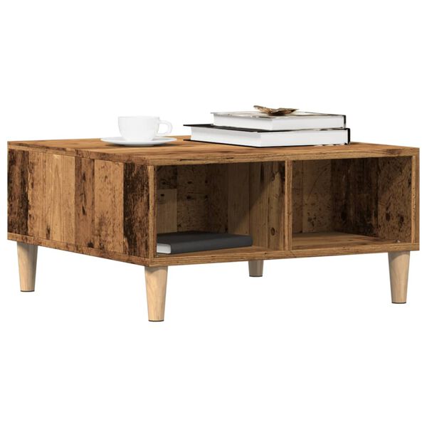 vidaXL Coffee Table Old Wood Engineered wood Small Coffee Table Square