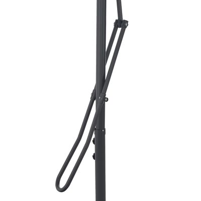 vidaXL Outdoor Parasol with Steel Pole 98.4"x98.4" Anthracite