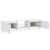 vidaXL TV Cabinet with LED Lights White 55.1x15.7x14.2"