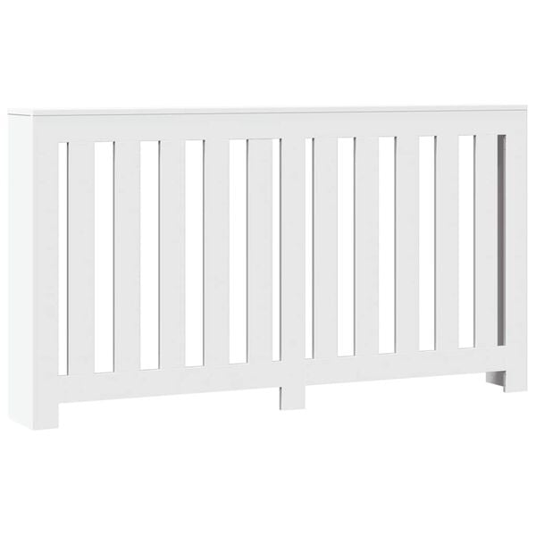 vidaXL Radiator Cover White 58.7x7.9x32.3" Engineered Wood