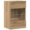vidaXL TV Wall Cabinet Set of 2 Artisan oak Engineered wood