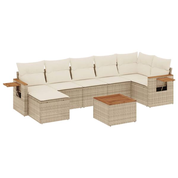 vidaXL Garden Sofa Set Beige