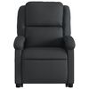 vidaXL Stand up Massage Recliner Chair Black Real Leather