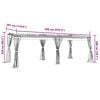 vidaXL Gazebo with Mesh Walls Anthracite 19.7x9.8' Steel