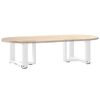 vidaXL Coffee Table Leg White Powder-coated steel Medium