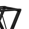 vidaXL Dining Table Leg Black Powder-coated steel Standard Heavy Duty