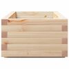 vidaXL Garden Planter Natural wood Solid pinewood 43.3 x 15.7 x 10.4 in