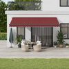vidaXL Retractable Awning Burgundy