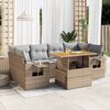 vidaXL Garden Sofa Set Beige