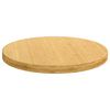 vidaXL Table Top Natural Bamboo Bamboo Diameter 23.6 in Durable