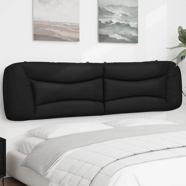vidaXL Headboard Cushion Black