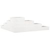 vidaXL Patio Planter 4-Tier 41.7x41.1x14.2" White Solid Wood Pine