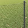 vidaXL Hexagon Fence Grey 3.94 x 32.81 ft PVC