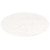 vidaXL Table Top White Solid pine wood Medium Sturdy Table Top Oval