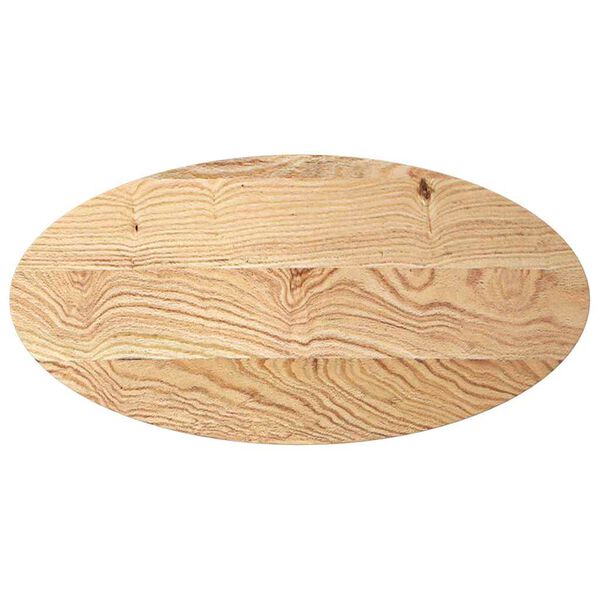vidaXL Table Top Solid oak wood 39.4 x 19.7 in Durable Table Top Oval