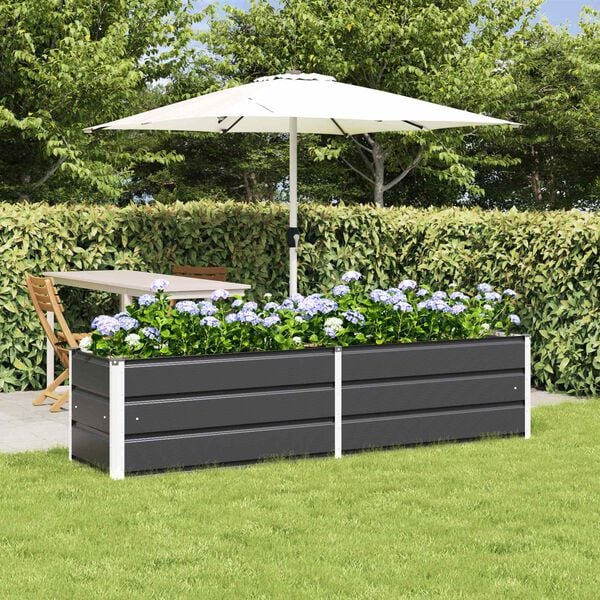 vidaXL Planter Anthracite 480 x 50 x 45 cm Galvanised Steel