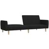 vidaXL Sofa Bed Black Fabric (100% polyester), wood, foam Medium