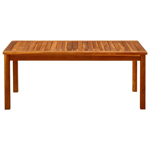 vidaXL Coffee Table Natural Wood Solid Acacia Wood Medium Durable