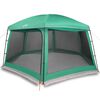 vidaXL Pool Tent with Removable Fly & Mesh Walls Sea Green 243.3x209.4"