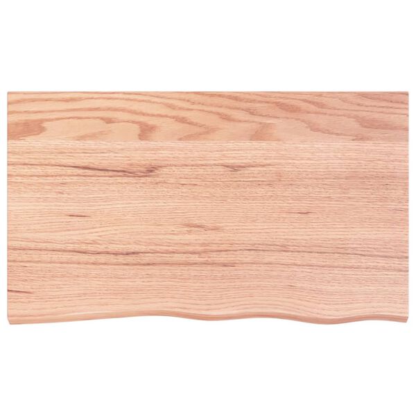 vidaXL Bathroom Countertop Light Brown 39.4"x23.6"x0.8" Treated Solid Wood