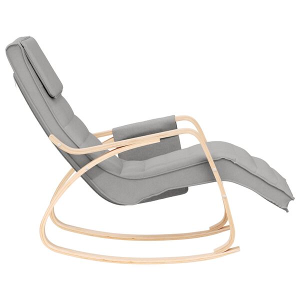 vidaXL Rocking Chair Light Gray