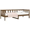 vidaXL Day Bed Honey brown Solid pine wood Twin Convertible into a Couch