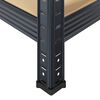 vidaXL 5-Layer Heavy-duty Shelves 4 pcs Anthracite Steel&Engineered Wood