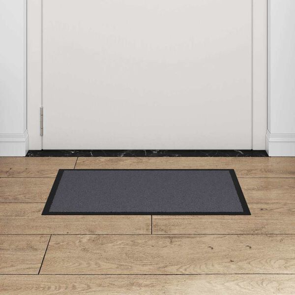 vidaXL Doormat Anthracite Polypropylene and PVC 15.7x23.6 in Non-slip