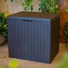 Keter Outdoor Storage Box Anthracite Plastic PP Large Durable
