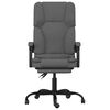 vidaXL Massage Office Chair Dark Gray