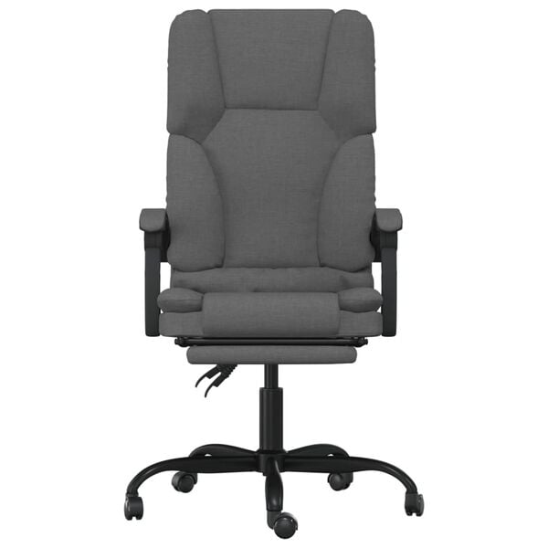 vidaXL Massage Office Chair Dark Gray
