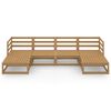 vidaXL Garden Lounge Set Honey brown Solid pine wood Medium Modular