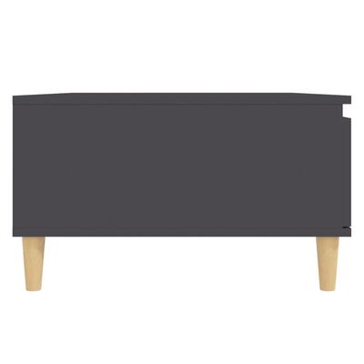 vidaXL Coffee Table Gray 35.4"x23.6"x13.8" Engineered Wood