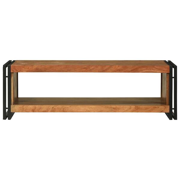 vidaXL Coffee Table Brown 47.24 x 19.69 x 14.96 in Solid Acacia Wood