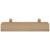 vidaXL Wall Shelf Natural Teak Solid teak wood Medium Wall mounting