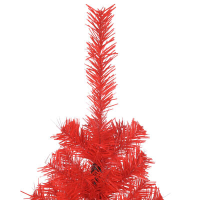 vidaXL Artificial Christmas Tree with Stand Red 4 ft PVC