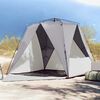 vidaXL Beach Tent 4-Person Gray Quick Release Waterproof