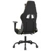 vidaXL Gaming Chair Black and Gold Faux Leather, Metal, Plywood Adjustable