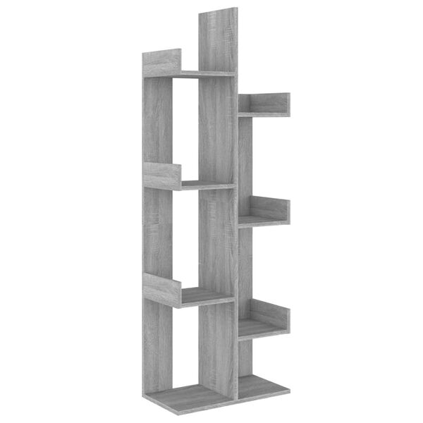 vidaXL Book Cabinet Grey Sonoma Engineered wood Compact Book Cabinet