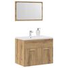 vidaXL 2 Piece Bathroom Furniture Set Artisan Oak Engineered Wood