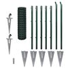 vidaXL Euro Fence Steel 32.8'x3.3' Green