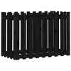 vidaXL Garden Raised Bed Black Solid Pine Wood 39.4 x 19.7 x 27.6 in