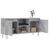 vidaXL TV Cabinet Concrete Grey Engineered Wood, Iron Medium TV Cabinet
