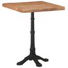 vidaXL Bistro Table Natural wood and black Solid acacia wood and cast iron