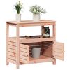 vidaXL Potting Table Natural Wood Solid Douglas Fir wood Medium