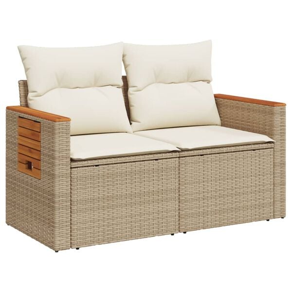 vidaXL Garden Sofa Beige
